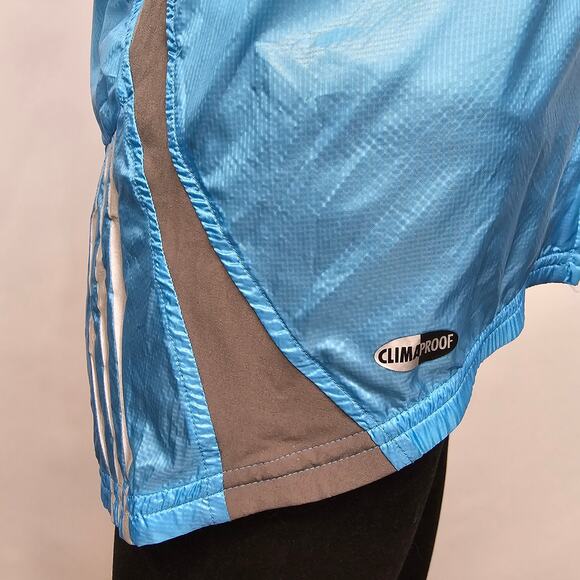 Adidas Climaproof Formotion Cycling Running Windbreaker Jacket Full zip L Blue - Picture 11 of 15